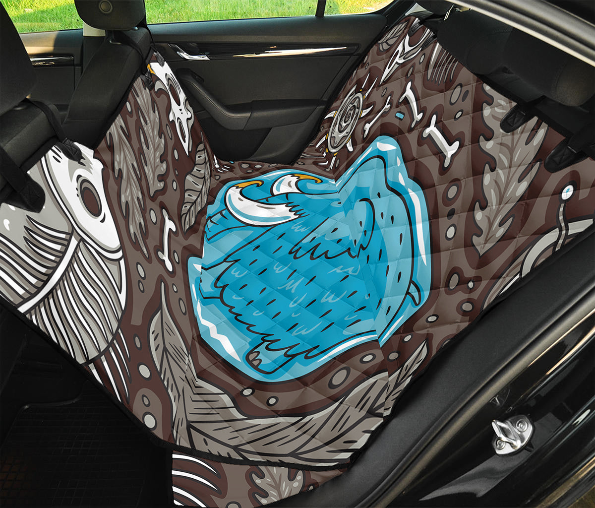 Frozen Mammoth And Fossil Print Pet Car Back Seat Cover