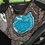 Frozen Mammoth And Fossil Print Pet Car Back Seat Cover