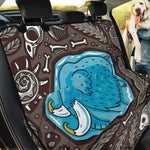 Frozen Mammoth And Fossil Print Pet Car Back Seat Cover