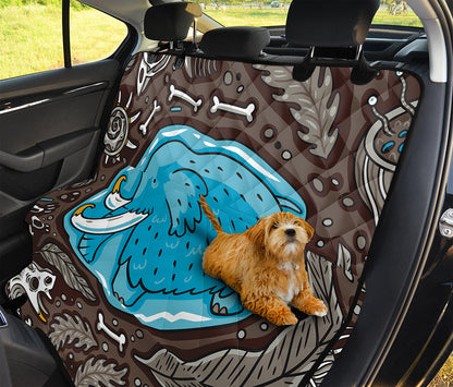 Frozen Mammoth And Fossil Print Pet Car Back Seat Cover