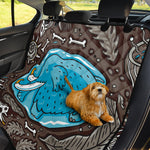 Frozen Mammoth And Fossil Print Pet Car Back Seat Cover