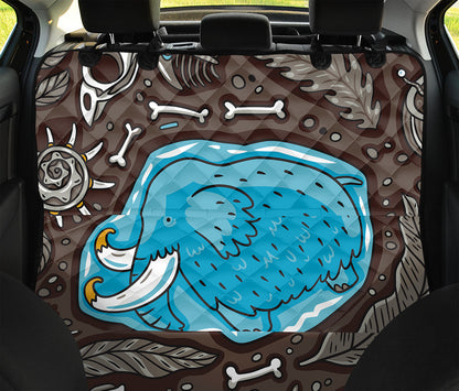 Frozen Mammoth And Fossil Print Pet Car Back Seat Cover
