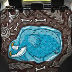Frozen Mammoth And Fossil Print Pet Car Back Seat Cover