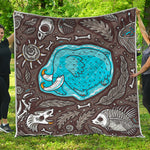 Frozen Mammoth And Fossil Print Quilt