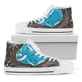 Frozen Mammoth And Fossil Print White High Top Sneakers