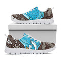 Frozen Mammoth And Fossil Print White Running Shoes