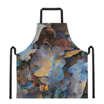 Frozen Oak leaf Print Apron