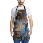 Frozen Oak leaf Print Apron