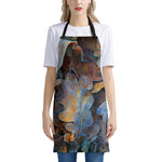 Frozen Oak leaf Print Apron