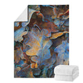 Frozen Oak leaf Print Blanket