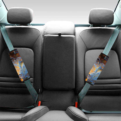Frozen Oak leaf Print Car Seat Belt Covers