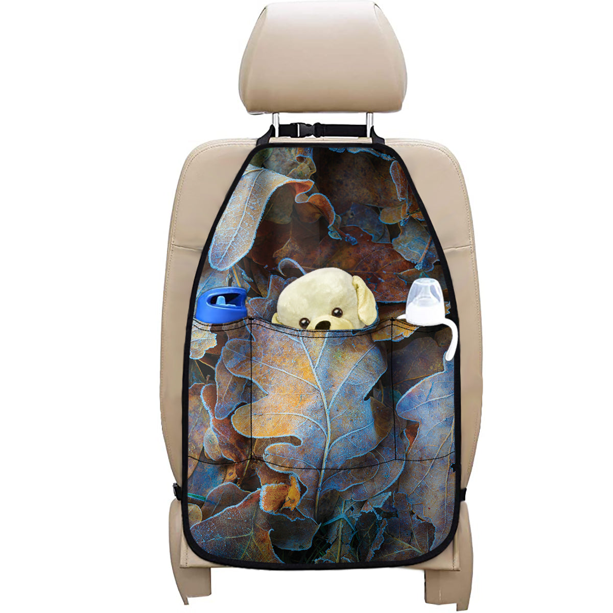 Frozen Oak leaf Print Car Seat Organizers
