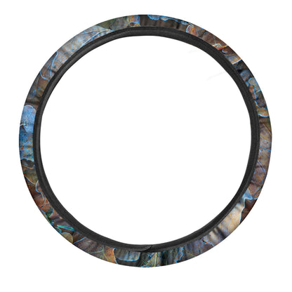Frozen Oak leaf Print Car Steering Wheel Cover
