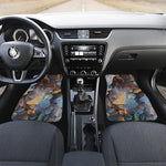 Frozen Oak leaf Print Front Car Floor Mats