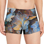 Frozen Oak leaf Print Men's Boxer Briefs