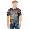 Frozen Oak leaf Print Men's T-Shirt
