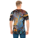 Frozen Oak leaf Print Men's T-Shirt