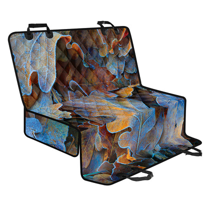 Frozen Oak leaf Print Pet Car Back Seat Cover