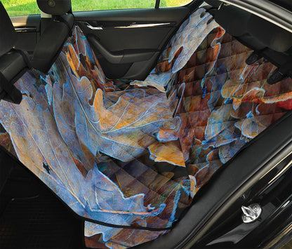 Frozen Oak leaf Print Pet Car Back Seat Cover