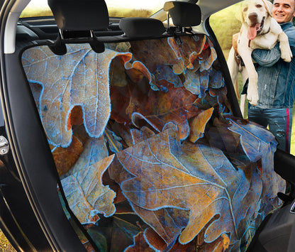 Frozen Oak leaf Print Pet Car Back Seat Cover