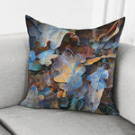 Frozen Oak leaf Print Pillow Cover