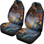 Frozen Oak leaf Print Universal Fit Car Seat Covers