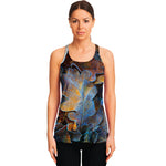 Frozen Oak leaf Print Women's Racerback Tank Top