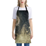 Full Moon And Night Stars Print Apron