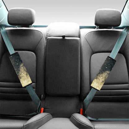 Full Moon And Night Stars Print Car Seat Belt Covers
