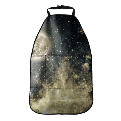 Full Moon And Night Stars Print Car Seat Organizers