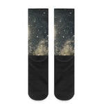 Full Moon And Night Stars Print Crew Socks
