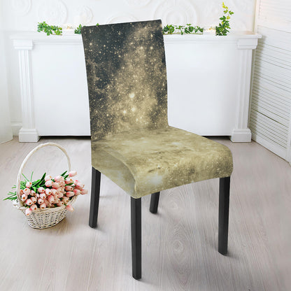 Full Moon And Night Stars Print Dining Chair Slipcover