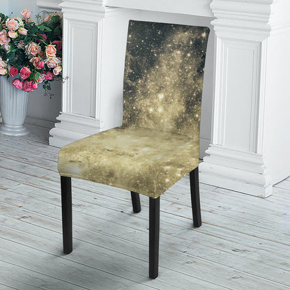 Full Moon And Night Stars Print Dining Chair Slipcover