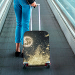 Full Moon And Night Stars Print Luggage Cover