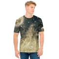 Full Moon And Night Stars Print Men's T-Shirt