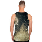 Full Moon And Night Stars Print Men's Tank Top