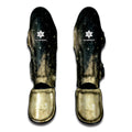 Full Moon And Night Stars Print Muay Thai Shin Guards