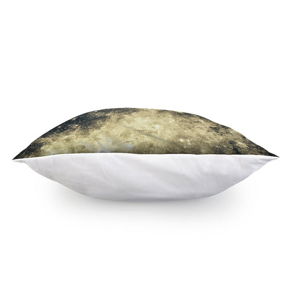 Full Moon And Night Stars Print Pillow Cover
