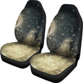 Full Moon And Night Stars Print Universal Fit Car Seat Covers