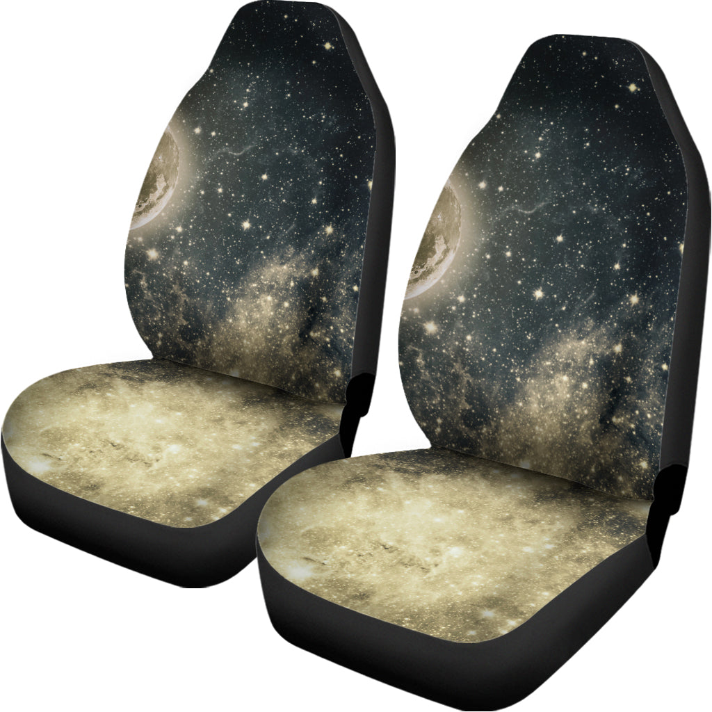Full Moon And Night Stars Print Universal Fit Car Seat Covers