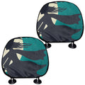 Full Moon Halloween Flying Witch Print Car Headrest Covers