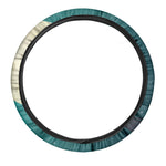 Full Moon Halloween Flying Witch Print Car Steering Wheel Cover