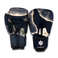 Full Moon Howling Wolf Print Boxing Gloves