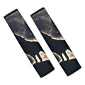 Full Moon Howling Wolf Print Car Seat Belt Covers