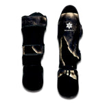 Full Moon Howling Wolf Print Muay Thai Shin Guard