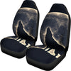 Full Moon Howling Wolf Print Universal Fit Car Seat Covers