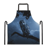 Full Moon Night Owl Print Apron