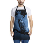 Full Moon Night Owl Print Apron