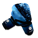 Full Moon Night Owl Print Boxing Gloves