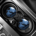 Full Moon Night Owl Print Car Coasters
